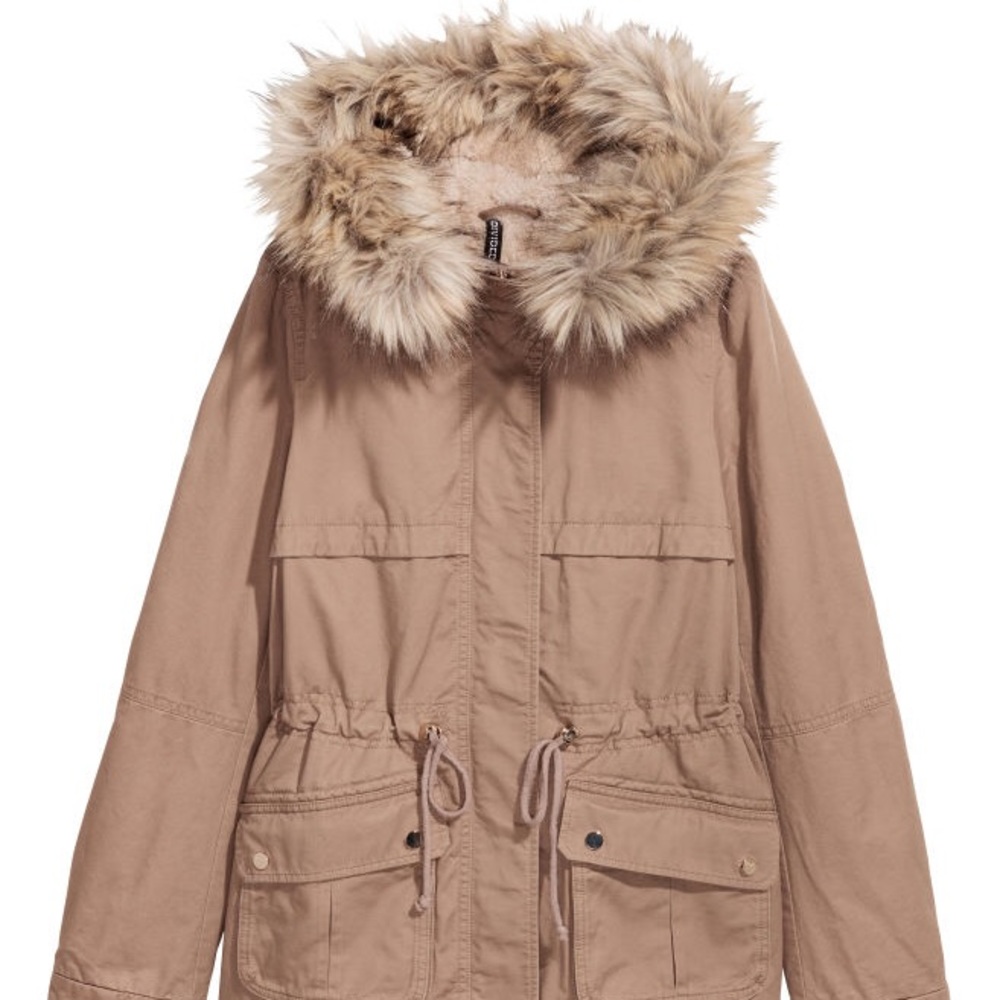 H&M pile lined parka
